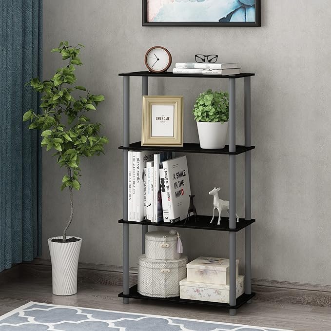 Turn-N-Tube 4-Tier Multipurpose Shelf Display Rack