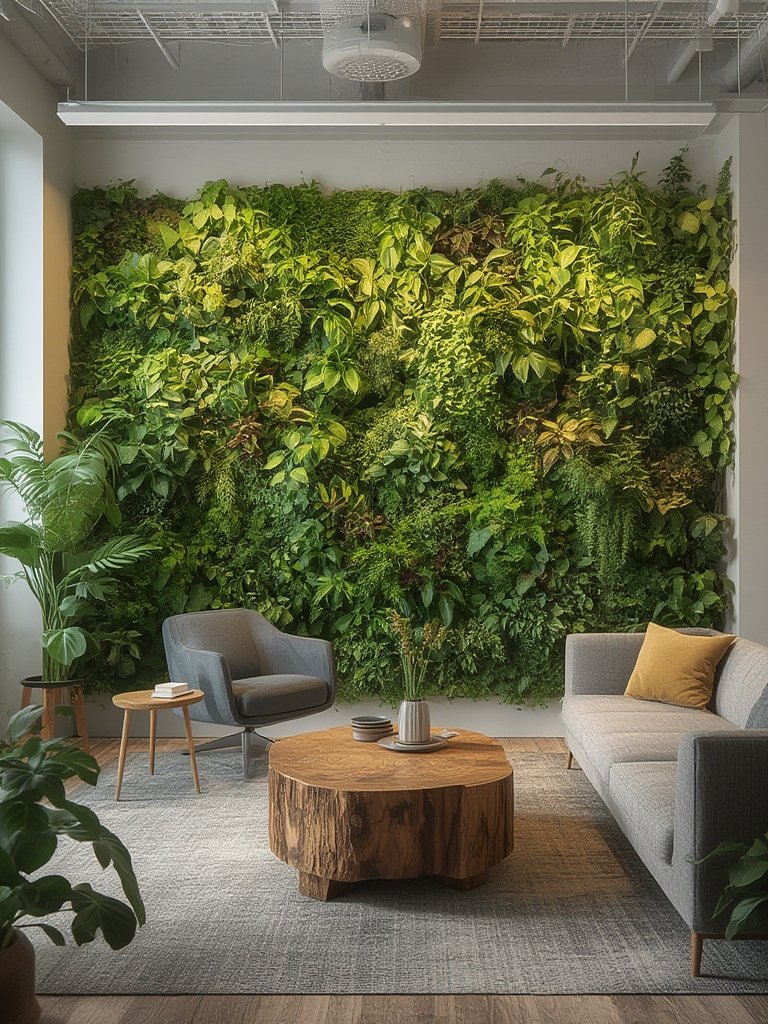 Biophilic indoor wall install - Illustration 3