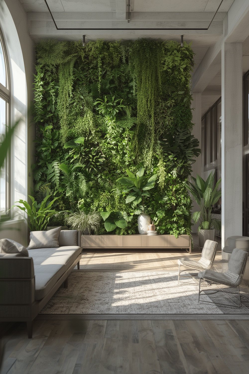 Biophilic indoor wall install - Illustration 1