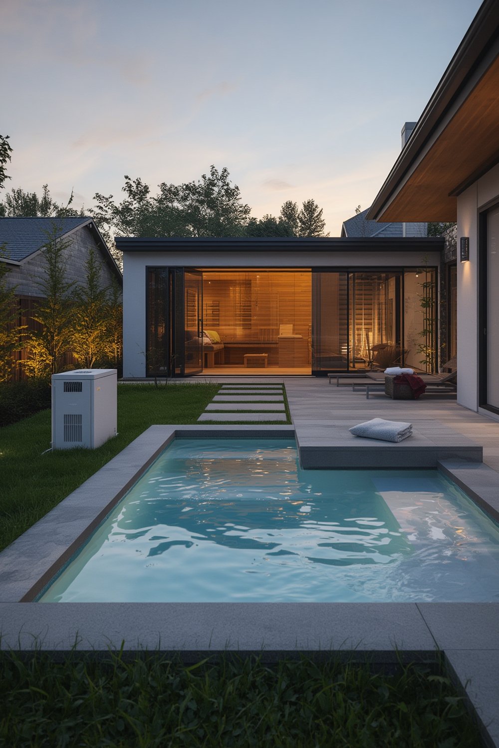 Cold plunge pool backyard - Illustration 1