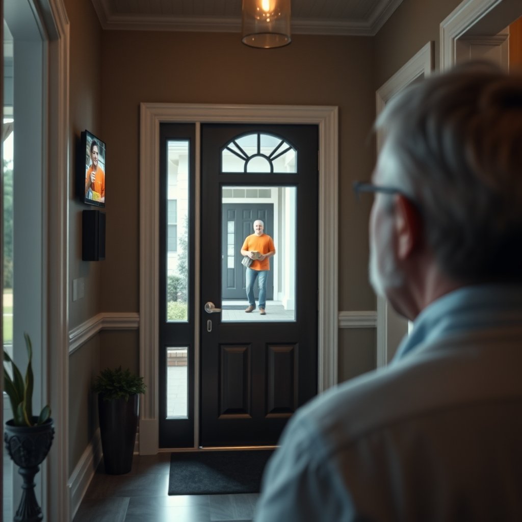 video doorbell in action